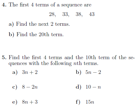 solving sequences