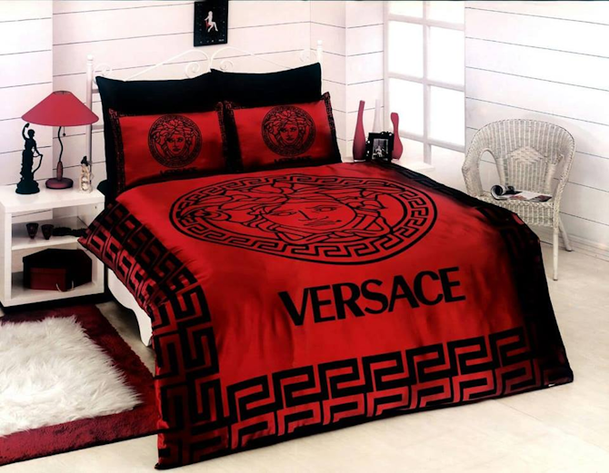 Versace Red Black Bedding Set Payhip