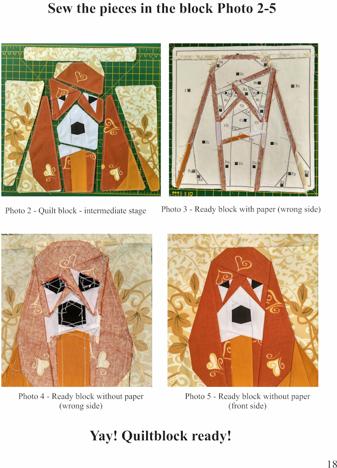 Dog quilt block pattern, Basset hound, Animal quilt, Modern home decor