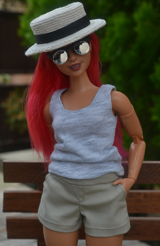 barbie cropped tank top