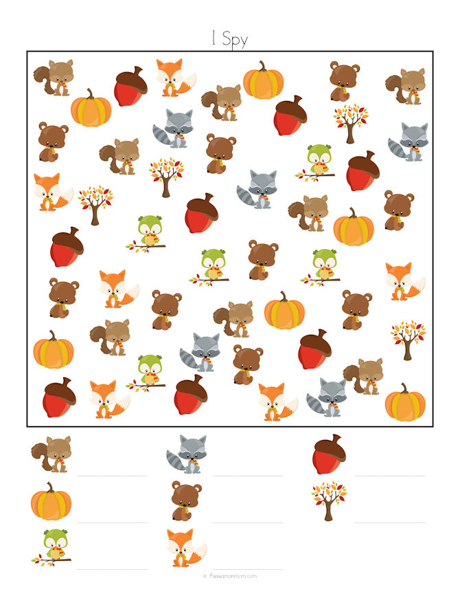 Autumn animals activities fun pack - Payhip