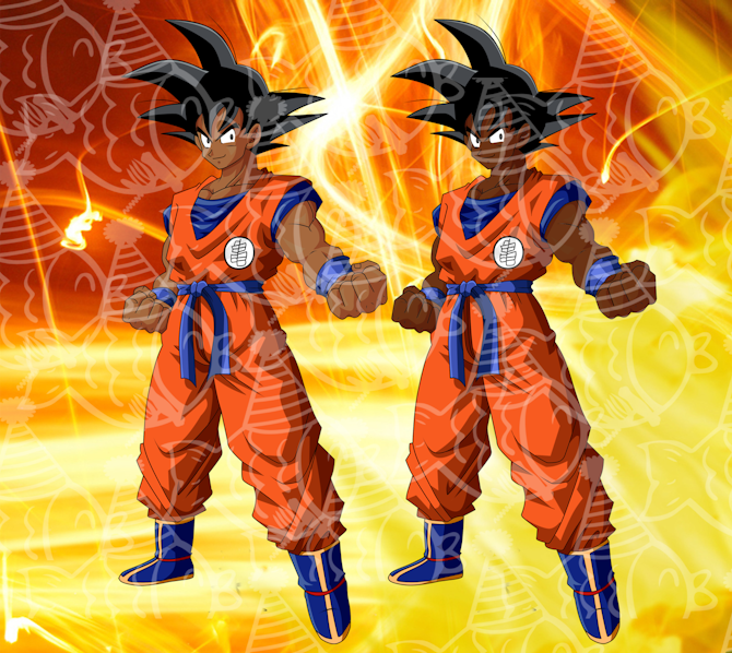 African American Goku Dragon Ball Z Clip Art - Payhip