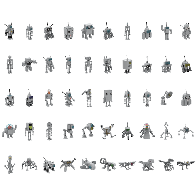 "An Assortment of Robots" Instructions + Parts Lists Payhip