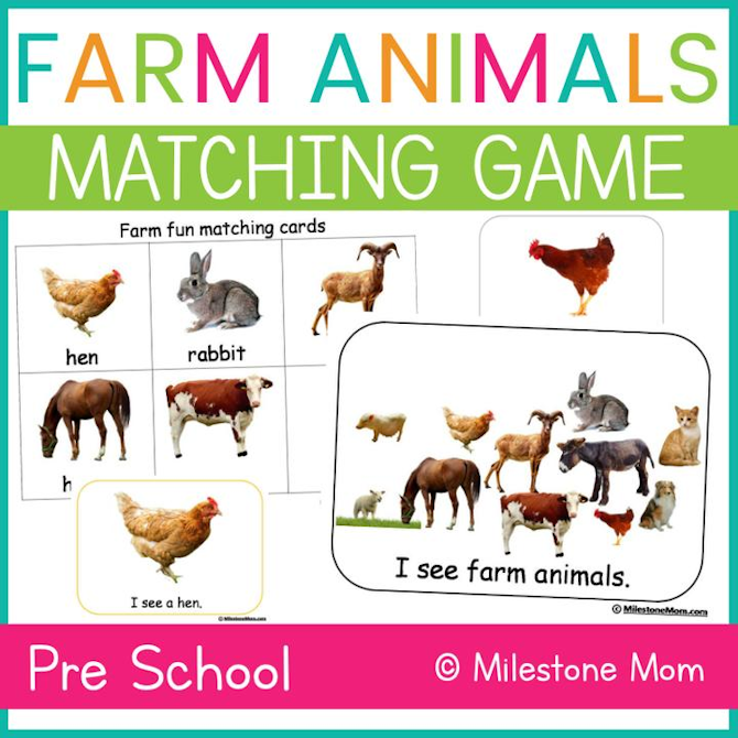 Farm Animal Matching Game - Payhip