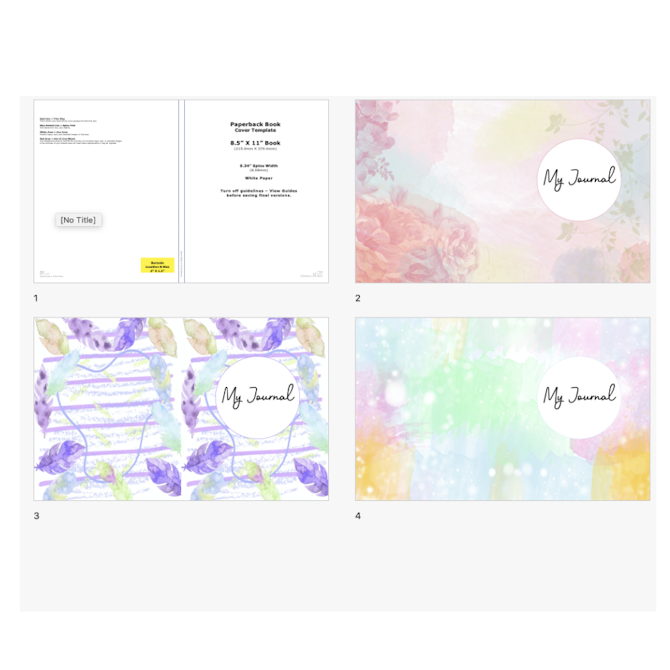 Pastel Journal Cover Template Payhip