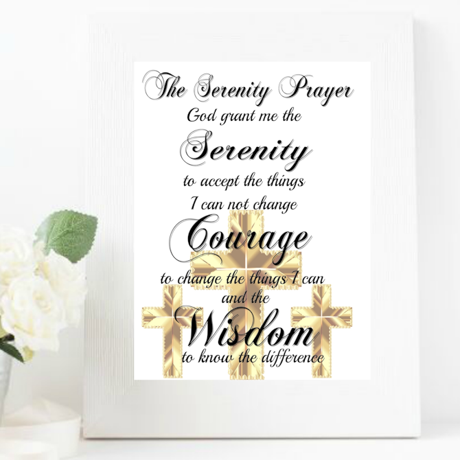 serenity prayer 8 x 10 printable wall art payhip