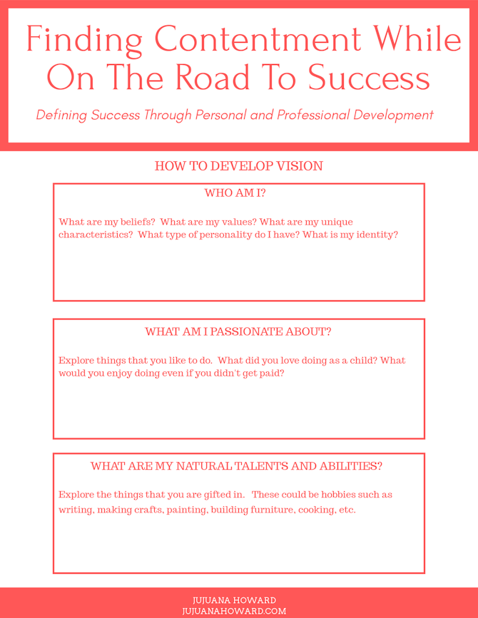 Finding Contentment While On The Road To Success Worksheets - Payhip