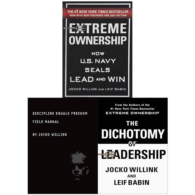 Jocko Willink Collection 3 Books Set (Extreme Ownership, Dichotomy of ...