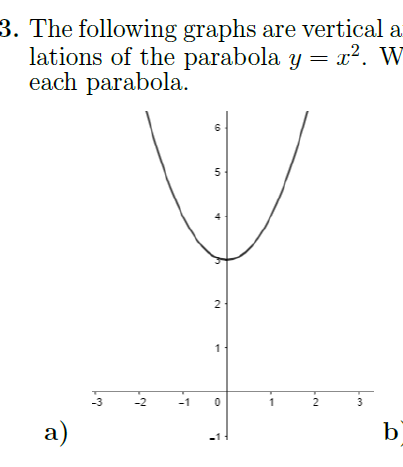 Transforming Parabolas worksheet (with solutions) - Payhip
