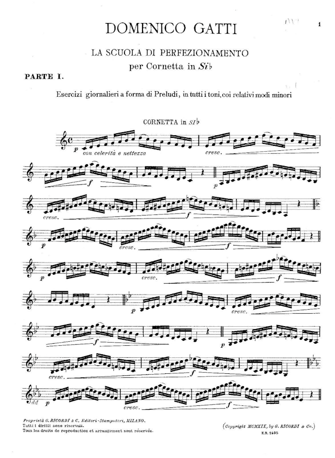 Italian Trumpet Method Domenico Gatti Part I Ebook PDF Payhip